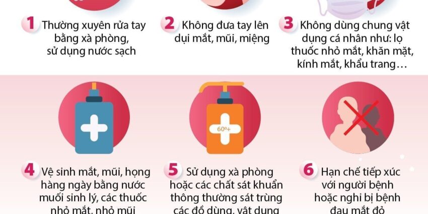 biện pháp phòng bệnh đau mắt đỏ