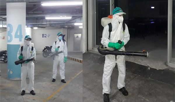 Vệ sinh khử trùng công ty logistics Long Hòa, Bình Dương