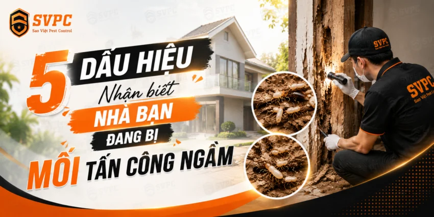 5 Dấu Hiệu Nhận Biết Nhà Bạn Đang Bị Mối Tấn Công Ngầm