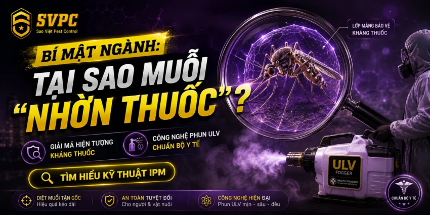 Sự Thật Sau Việc Thuốc Diệt Muỗi Càng Phun Muỗi Càng Khỏe