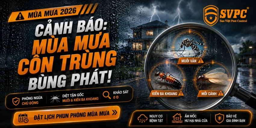 Mùa Côn Trùng Bùng Phát & Cách Phòng Ngừa Cho Gia Đình